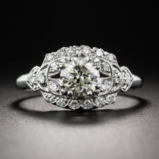 .70 Carat Diamond Mid-Century Platinum Engagement Ring