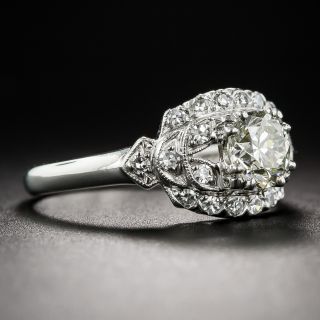 .70 Carat Diamond Mid-Century Platinum Engagement Ring