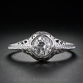 .70 Carat Edwardian Solitaire Diamond Ring