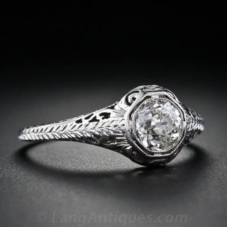 .70 Carat Edwardian Solitaire Diamond Ring