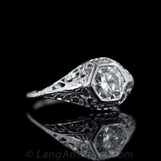 .70 Carat Filigree Diamond Engagement Ring
