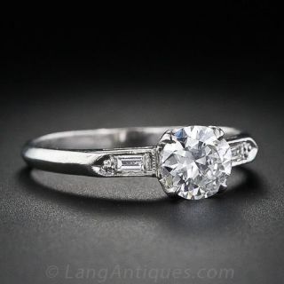.70 Carat Late Art Deco Diamond Engagement Ring