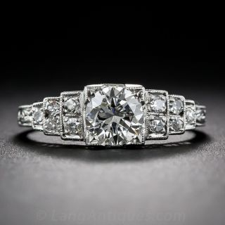 .70 Carat Platinum and Diamond Art Deco Engagement Ring