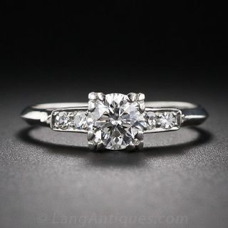 .70 Carat Platinum and Diamond Engagement Ring