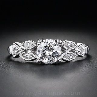 .70 Carat Platinum and Diamond Engagement Ring