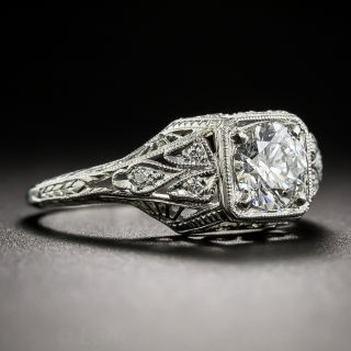 .70 Carat Platinum Diamond Vintage Engagement Ring by Hayden W. Wheeler & Company