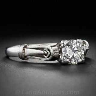.70 Carat Vintage Deco Diamond Engagement Ring