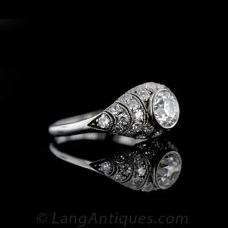 .70 ct. Center Diamond Edwardian Engagement Ring