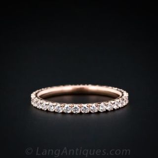 .70 Diamond & Pink Gold Eternity Band