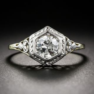 .70 Old European-Cut Diamond Antique Engagement Ring