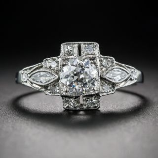.71 Carat Art Deco Engagement Ring - GIA F-VS1