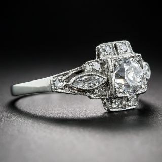 .71 Carat Art Deco Engagement Ring - GIA F-VS1