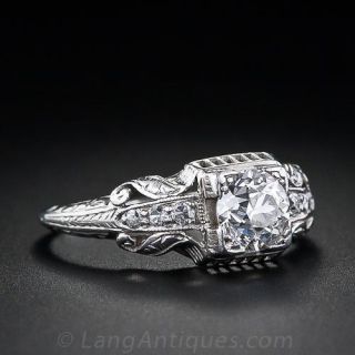 .71 Carat Vintage Neo-Classic Diamond Ring