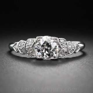 .72 Carat Art Deco Diamond Engagement Ring