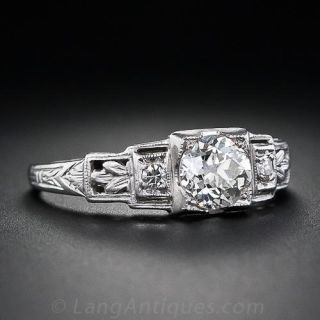 .72 Carat Art Deco Diamond Ring