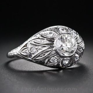 .72 Carat Art Deco Diamond Ring from 1925 