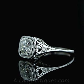 .72 Carat Art Deco Diamond Ring