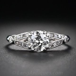 .72 Carat Art Deco Engagement Ring