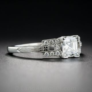 .72 Carat Asscher-cut Diamond Art Deco Style Ring GIA VS2