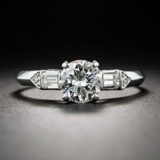 .72 Carat Diamond Platinum Vintage Engagement Ring 