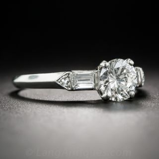 .72 Carat Diamond Platinum Vintage Engagement Ring 