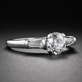 .72 Carat European-Cut Diamond Engagement Ring