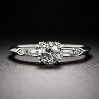 .72 Carat Platinum and Diamond Art Deco Engagement Ring