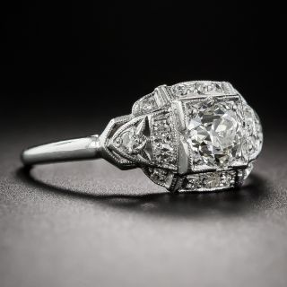 .72 Carat Platinum and Diamond Art Deco Engagement Ring