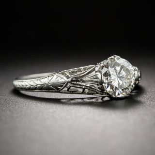 .72 Carat Vintage Platinum and Diamond Engagement Ring