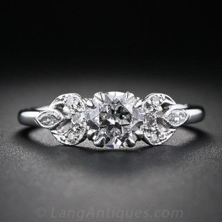 .74 Carat Diamond and Platinum Vintage Engagement Ring