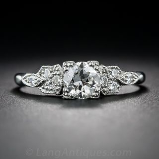 .74 Carat Diamond Art Deco Engagement Ring GIA I VS2