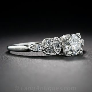 .74 Carat Diamond Art Deco Engagement Ring GIA I VS2