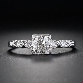 .74 Carat Diamond Art Deco Engagement  Ring