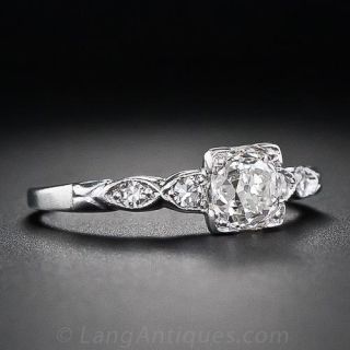 .74 Carat Diamond Art Deco Engagement  Ring