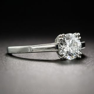 .74 Carat Diamond GIA G / VVS1 Vintage Solitaire Engagement Ring.