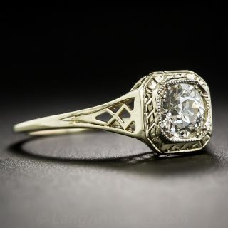 .75 Carat 14K Yellow Gold Diamond Engagement Ring