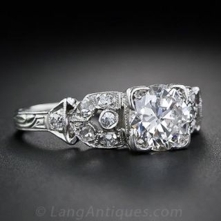 .75 Carat Antique Diamond Engagement Ring