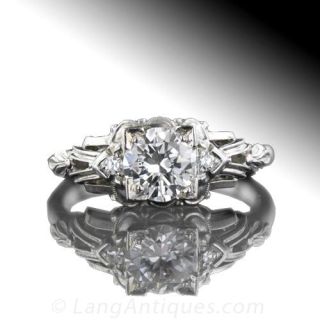 Art Deco Diamond Engagement Ring