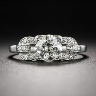 .75 Carat Diamond and Platinum Art Deco Engagement Ring