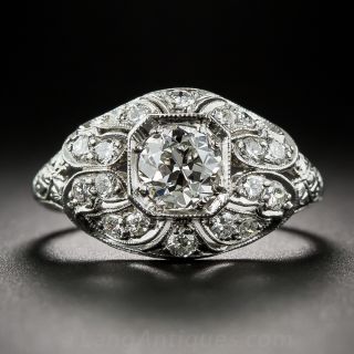 .75 Carat Diamond and Platinum Art Deco Ring
