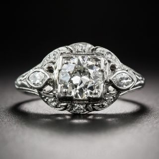 .75 Carat Diamond Art Deco Engagement Ring