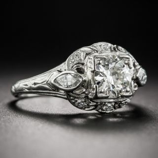 .75 Carat Diamond Art Deco Engagement Ring