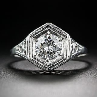 .75 Carat Diamond Art Deco Engagement Ring