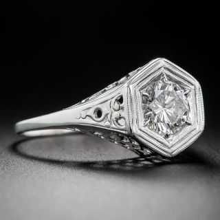 .75 Carat Diamond Art Deco Engagement Ring