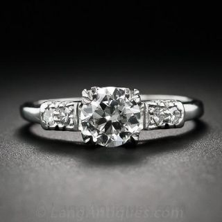 .75 Carat Diamond Mid-Century Engagement Ring