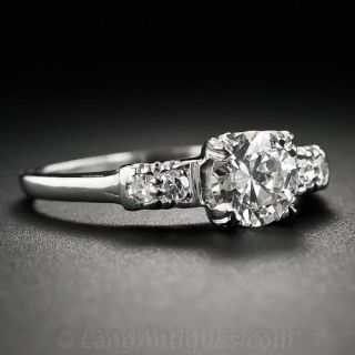 .75 Carat Diamond Mid-Century Engagement Ring