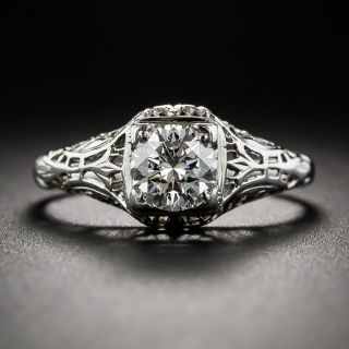 .75 Carat Diamond Vintage Engagement Ring