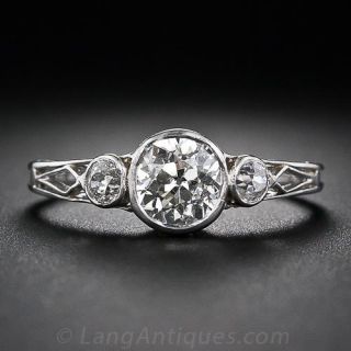 .75 Carat Edwardian Diamond Engagement Ring