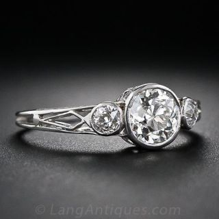 .75 Carat Edwardian Diamond Engagement Ring