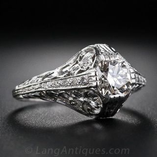 .75 Carat Edwardian Style Diamond Engagement Ring